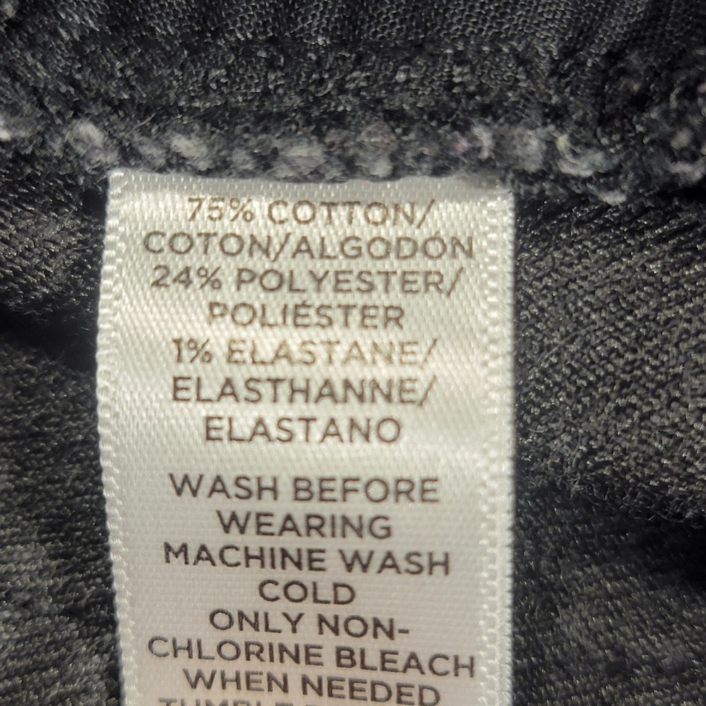LOFT Ann Taylor Jeans Women's Curvy Skinny Black Wash Denim Size 29/8‎ Mid Rise - Picture 5 of 10